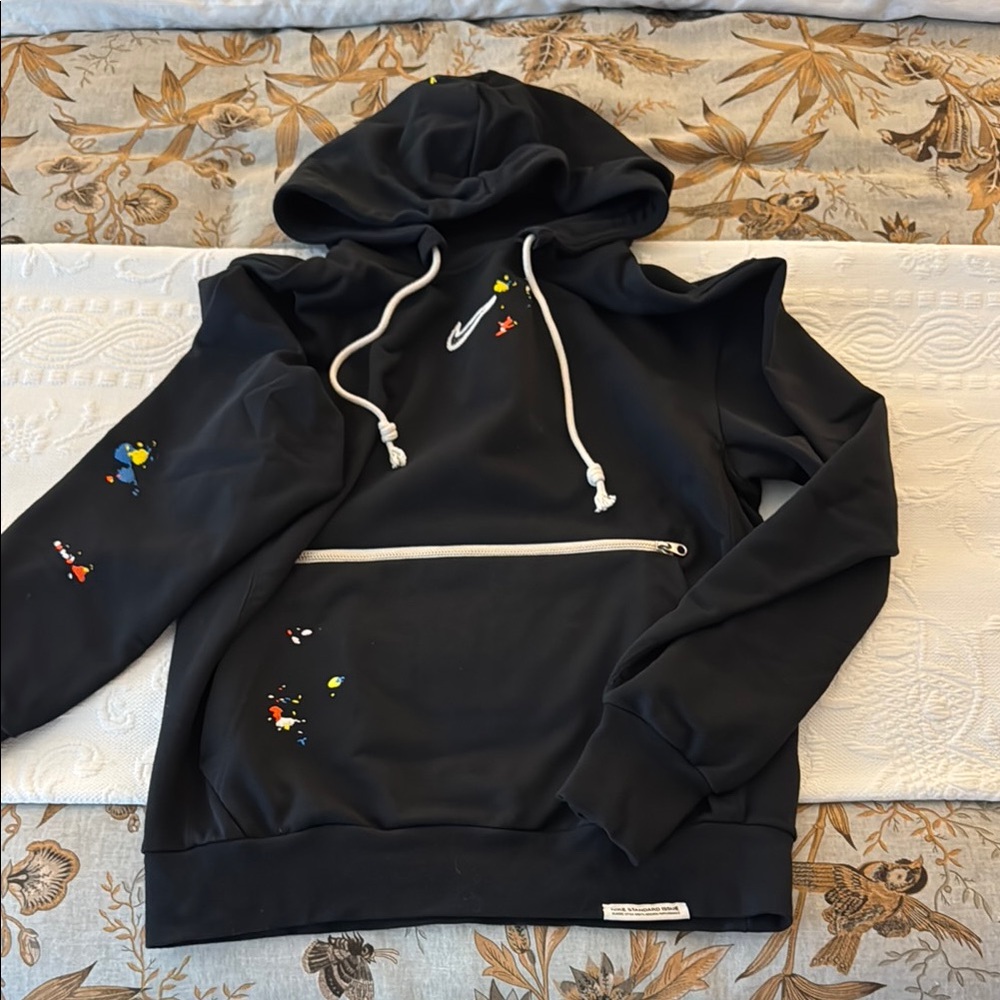 Nike Black Splash Standard Issue Hoodie with Colorful Accents
